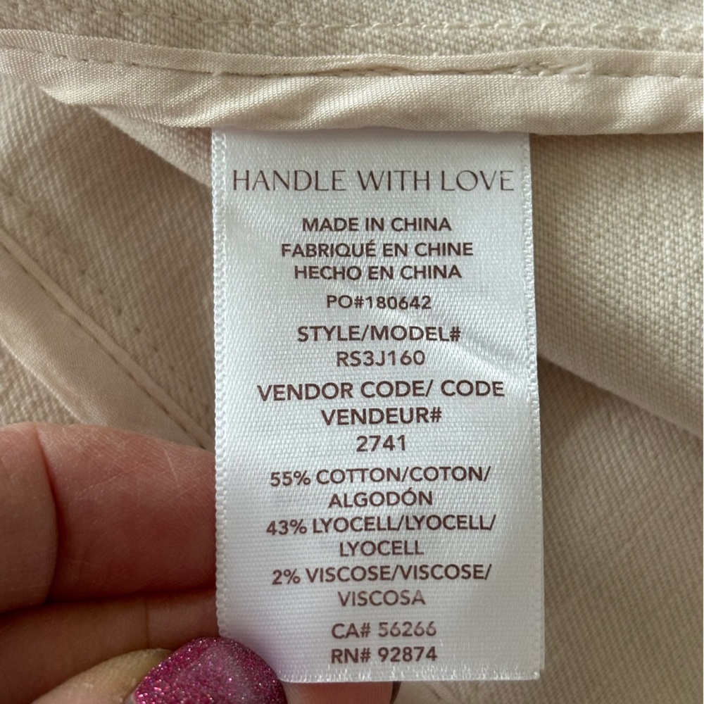 SPLENDID x Rachelove Cream Cropped Boxy Single Button Blazer--NWT--XL - Picture 13 of 15
